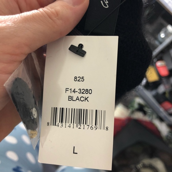 NWT Saks Fifth Avenue cashmere rhinestone sweater - Picture 6 of 6